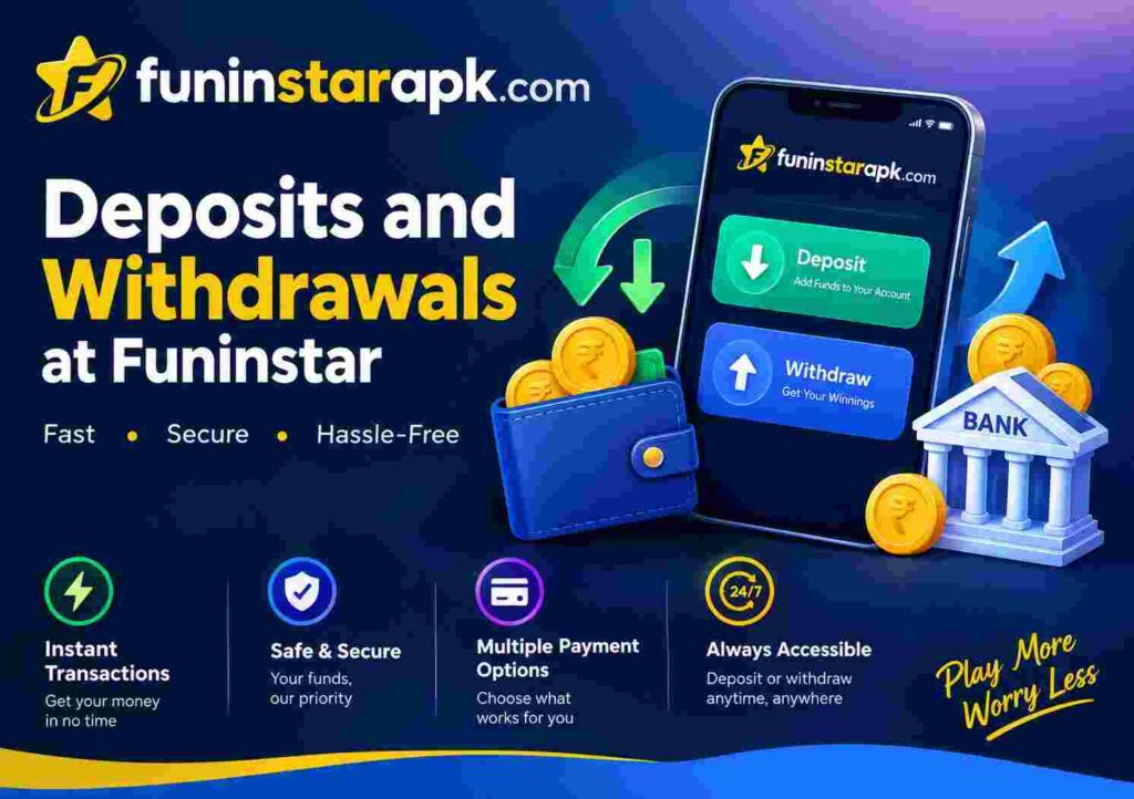 Deposits and Withdrawals at Funinstar